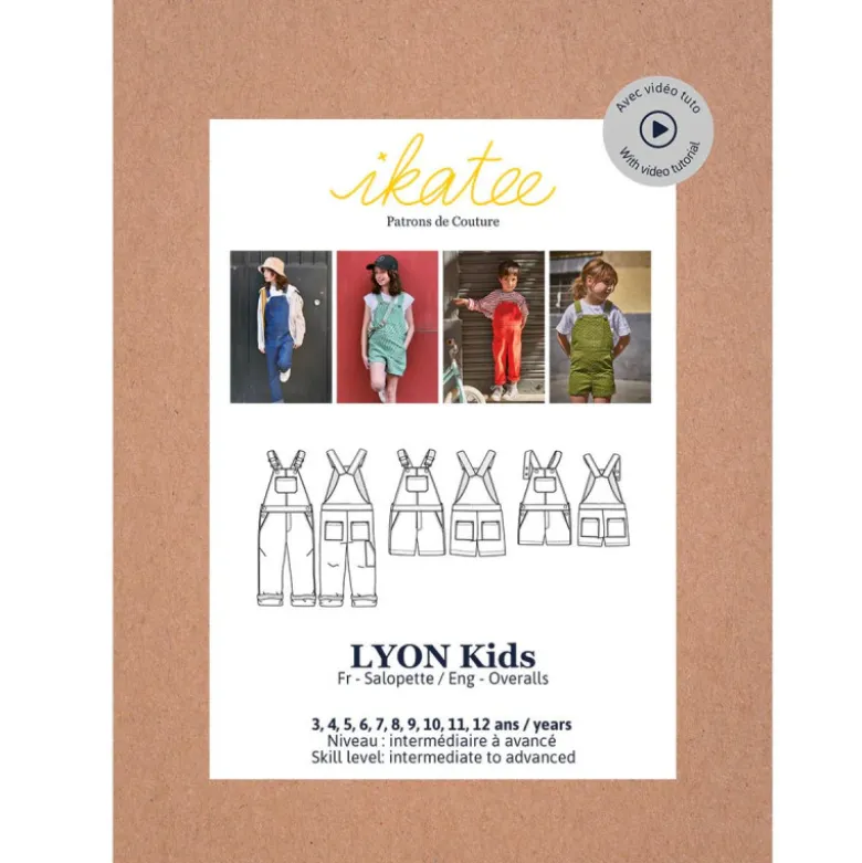 Patron Salopette Lyon kids by Ikatee - du 3 au 12 ans