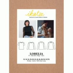 Patron Tee-shirt Lobelia by Ikatee pour femme du 32 au 52