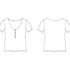 Patron Top Eugénie - Cha'Coud