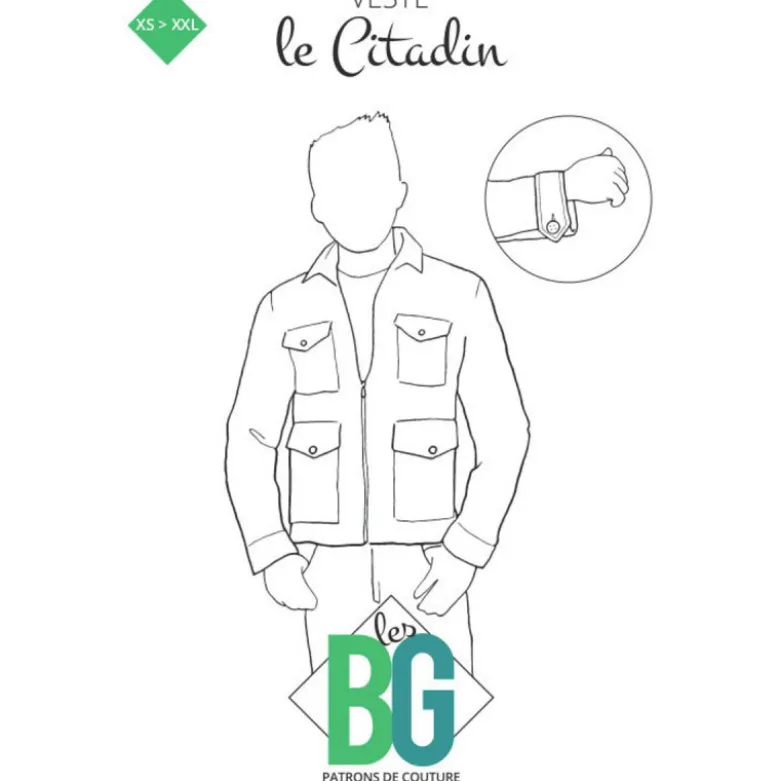 Patron veste pour homme - le Citadin - les BG