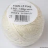 Pelote de ficelle contact alimentaire 0.8mm en Lin blanchi - 160mètres