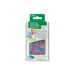 Pince prodige multicouleurs Clover - Assortiment de 50 pièces