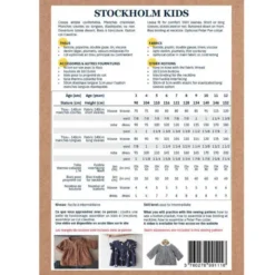 Pochette patron Blouse - Robe Stockholm pour fille by Ikatee