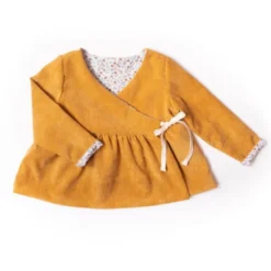Pochette patron Gilet ou Robe Dublin pour fille by Ikatee - du 1 mois au 4 ans