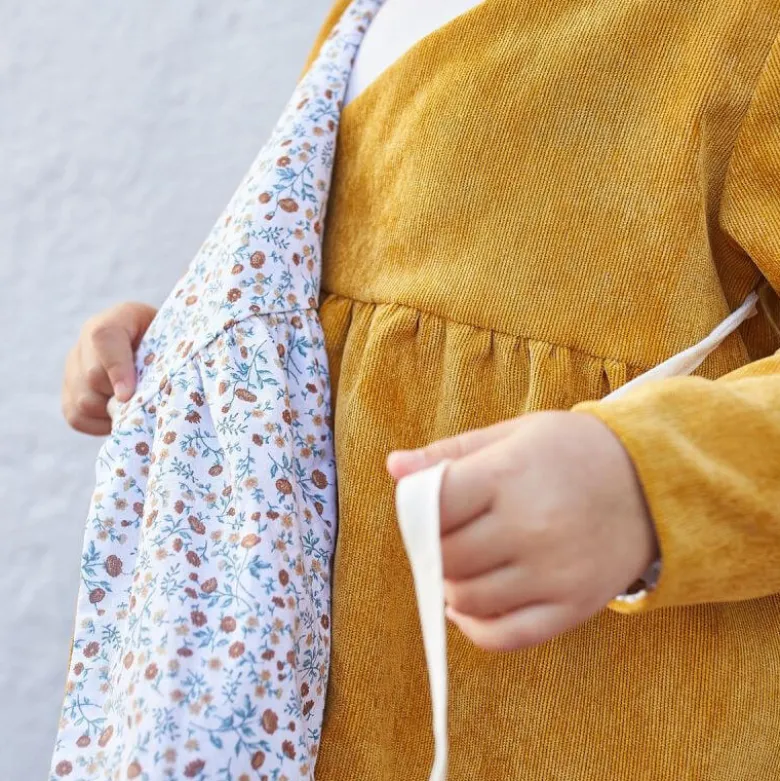 Pochette patron Gilet ou Robe Dublin pour fille by Ikatee - du 1 mois au 4 ans