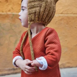 Pochette patron Gilet ou Robe Dublin pour fille by Ikatee - du 1 mois au 4 ans