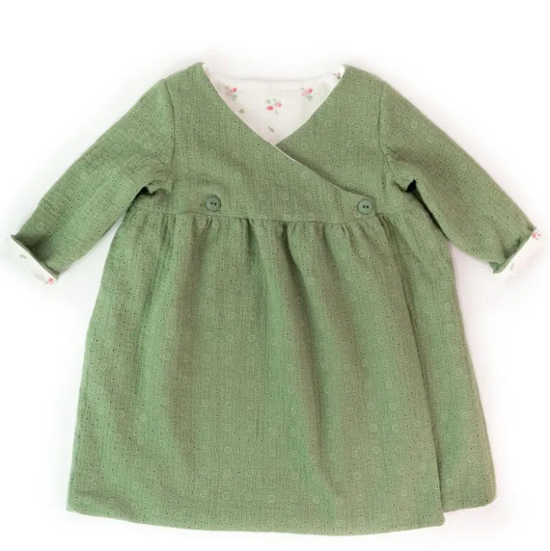 Pochette patron Gilet ou Robe Dublin pour fille by Ikatee - du 1 mois au 4 ans