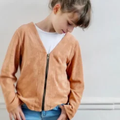 Pochette patron Gilet Vic pour fille by Ikatee - 3 au 12 ans