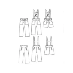 Pochette patron PANTALON OU SHORT pour fille du 3 au 12 ansby Ikatee