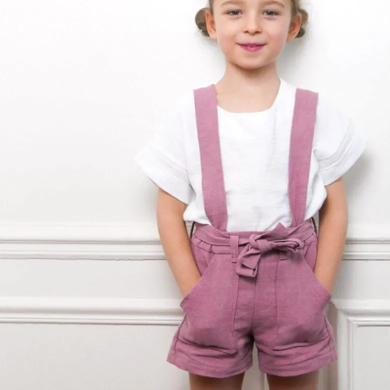 Pochette patron PANTALON OU SHORT pour fille du 3 au 12 ansby Ikatee
