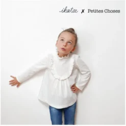Pochette patron Robe, blouse ou t-shirt IDA pour fille by Ikatee
