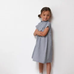 Pochette patron Robe, blouse ou t-shirt IDA pour fille by Ikatee