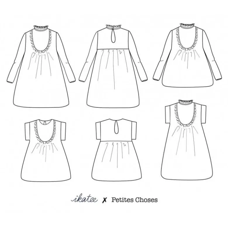 Pochette patron Robe, blouse ou t-shirt IDA MUM by Ikatee