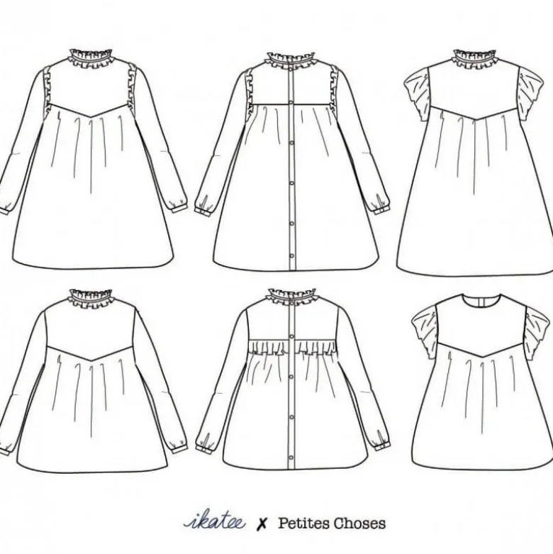 Pochette patron Robe ou blouse LOUISE MUM by Ikatee