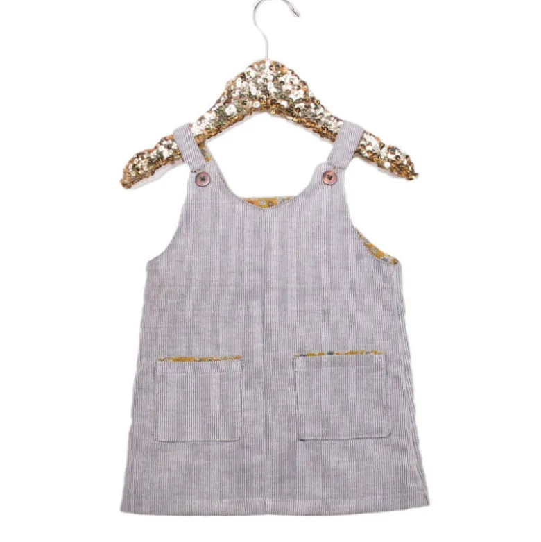 Pochette patron SALOPETTE OU ROBE LONDONpour bébé / fillette du 6 mois au 4 ansby Ikatee