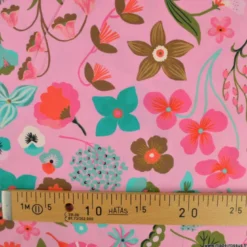 Popeline de coton Meadow Flower Pink - Nerida Hansen