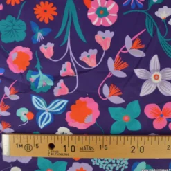 Popeline de coton Meadow Flower dark purple - Nerida Hansen