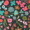Popeline de coton Meadow Flower Noir - Nerida Hansen
