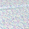 Popeline Paula style Liberty coloris bleu et parme - OEKO TEX