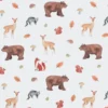 Popeline Poppy motif animaux de la foret fond Blanc - OEKO TEX