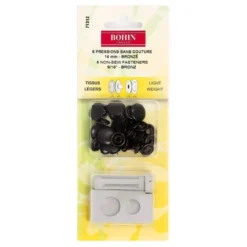 Pressions sans couture Tissus Légers 14mm avec jeu de pose Bronze - Bohin