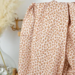 Pul contact alimentaire Balzac motifs léopard fond beige - motif exclusif