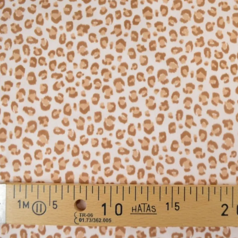 Pul contact alimentaire Balzac motifs léopard fond beige - motif exclusif
