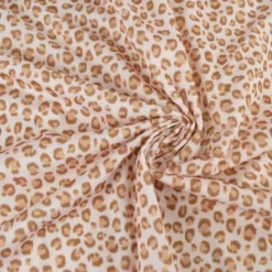 Pul contact alimentaire Balzac motifs léopard fond beige - motif exclusif