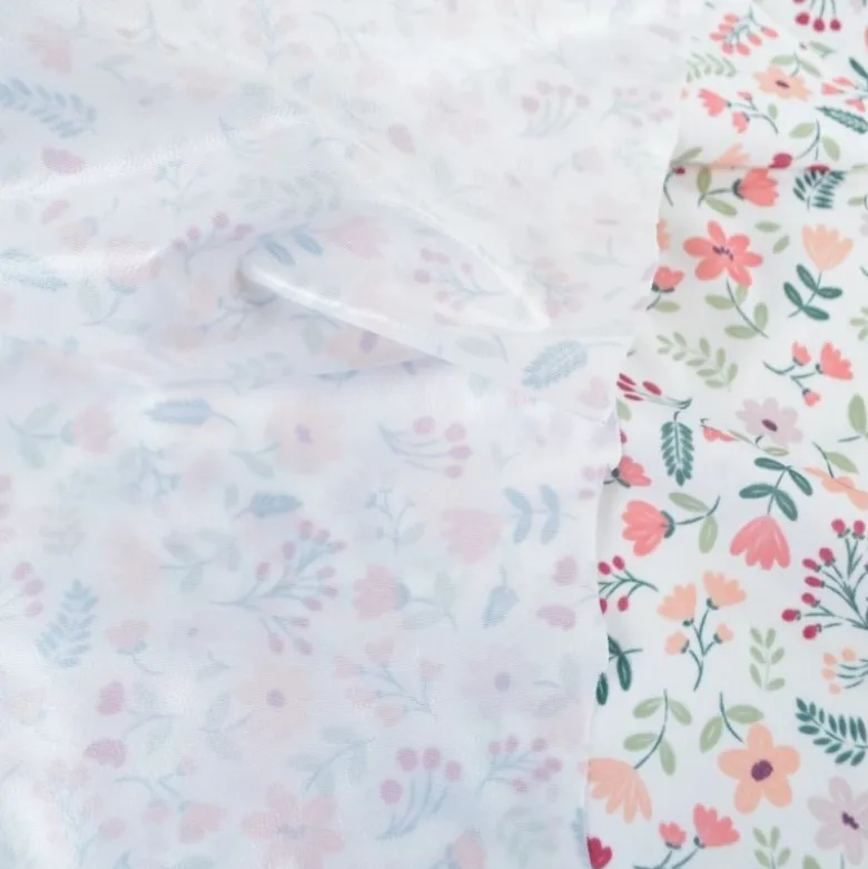 Pul contact alimentaire Leopold motifs fleurs Corail - motif exclusif