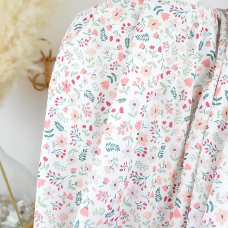 Pul contact alimentaire Leopold motifs fleurs Corail - motif exclusif