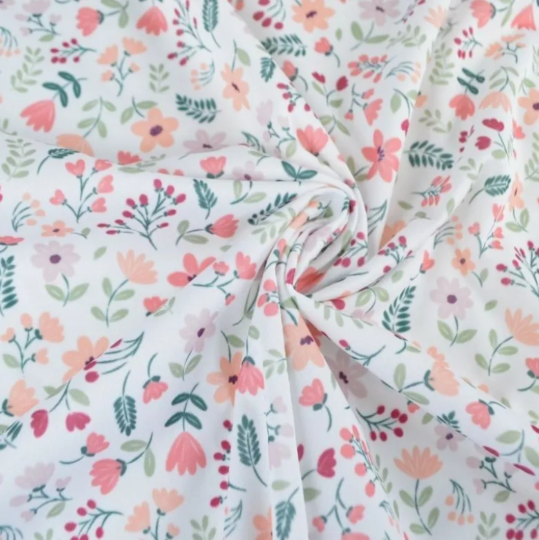 Pul contact alimentaire Leopold motifs fleurs Corail - motif exclusif