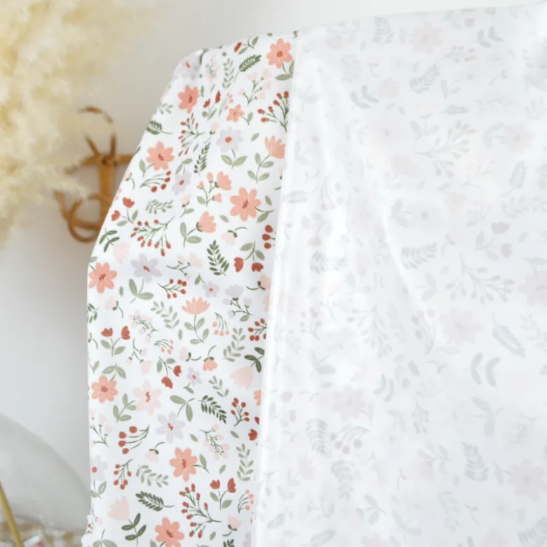 Pul contact alimentaire Leopold motifs fleurs marsala - exclusif