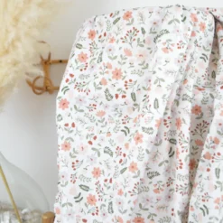 Pul contact alimentaire Leopold motifs fleurs marsala - exclusif