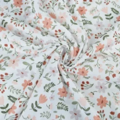 Pul contact alimentaire Leopold motifs fleurs marsala - exclusif
