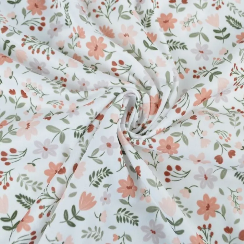 Pul contact alimentaire Leopold motifs fleurs marsala - exclusif