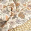 Pul contact alimentaire Marion motifs fleurs camel fond écru - motif exclusif