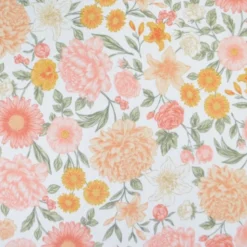 Pul contact alimentaire motif fleurs Élisabeth rose et beige