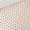 Pul contact alimentaire motifs fleurs vintage terracotta fond blanc - exclusif