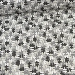 Pul contact alimentaire motifs Puzzle Noir et gris - oeko tex