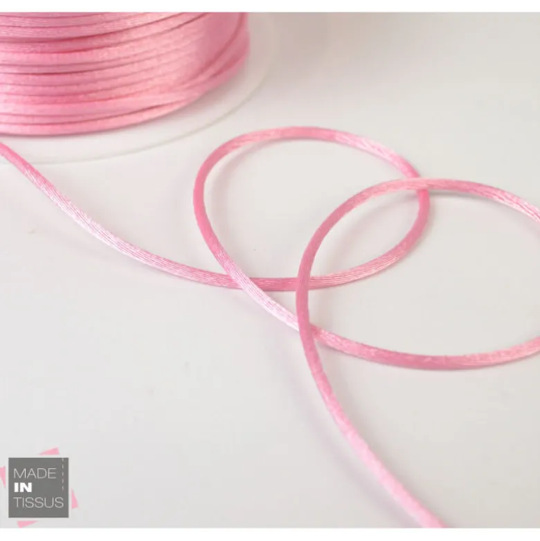 Queue de rat au mètre 2mm coloris Rose