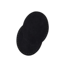 Renforts thermocollants en daim 8 x 10.5cm - Noir