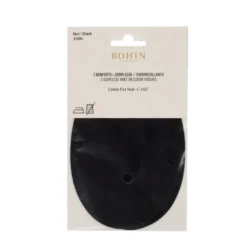 Renforts thermocollants en daim 9.5 x 14cm - Noir