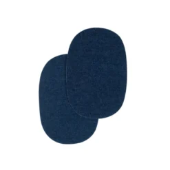 Renforts thermocollants en jean 10 x 15cm - Bleu médium