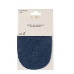Renforts thermocollants en jean 10 x 15cm - Bleu médium