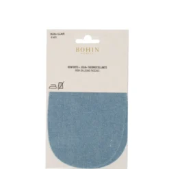 Renforts thermocollants en Jean 10 x 15cm - Bleu clair