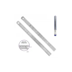 Règle ou réglet extra plate en acier souple