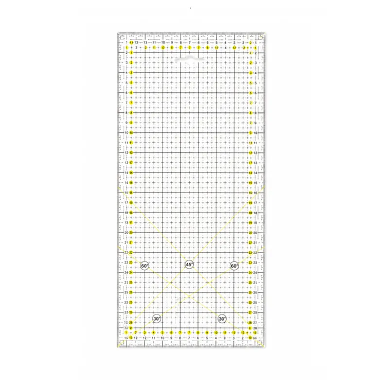 Règle Patchwork 15 x 30 cm transparente – Règle de couture et quilting