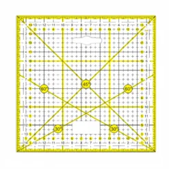 Règle Patchwork 15 x 15 cm transparente – Règle de couture et quilting
