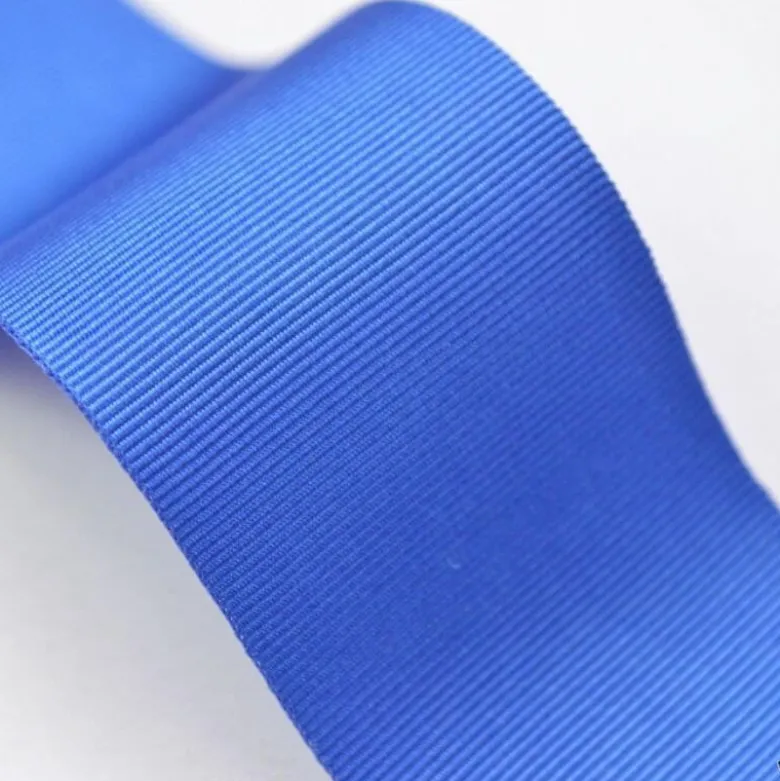 Ruban gros grain BLEU ROI 498, 38 mm, .