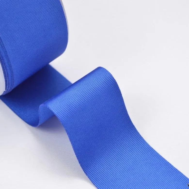 Ruban gros grain BLEU ROI 498, 38 mm, .